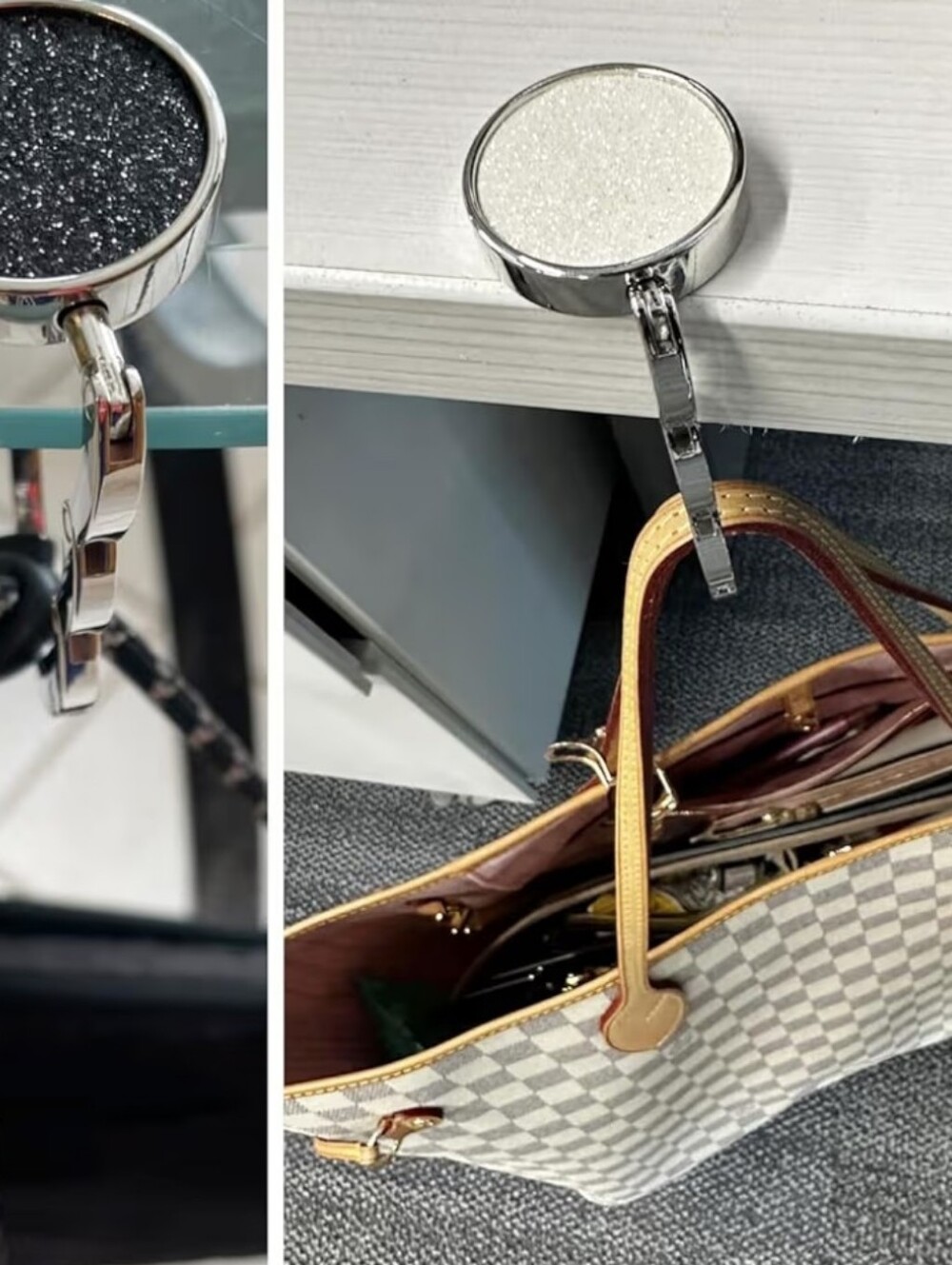 Bag Clip Gold Glitter Purse Hook